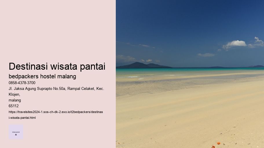 destinasi wisata pantai