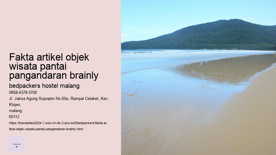 fakta artikel objek wisata pantai pangandaran brainly