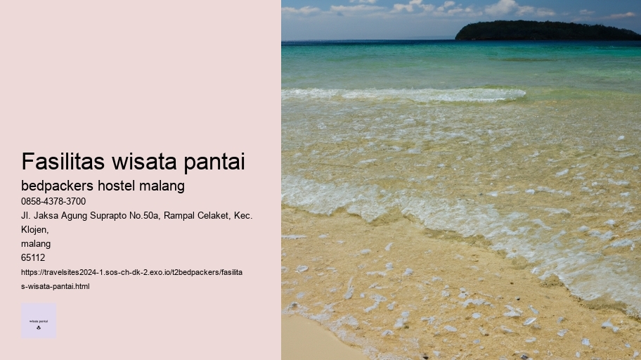 fasilitas wisata pantai