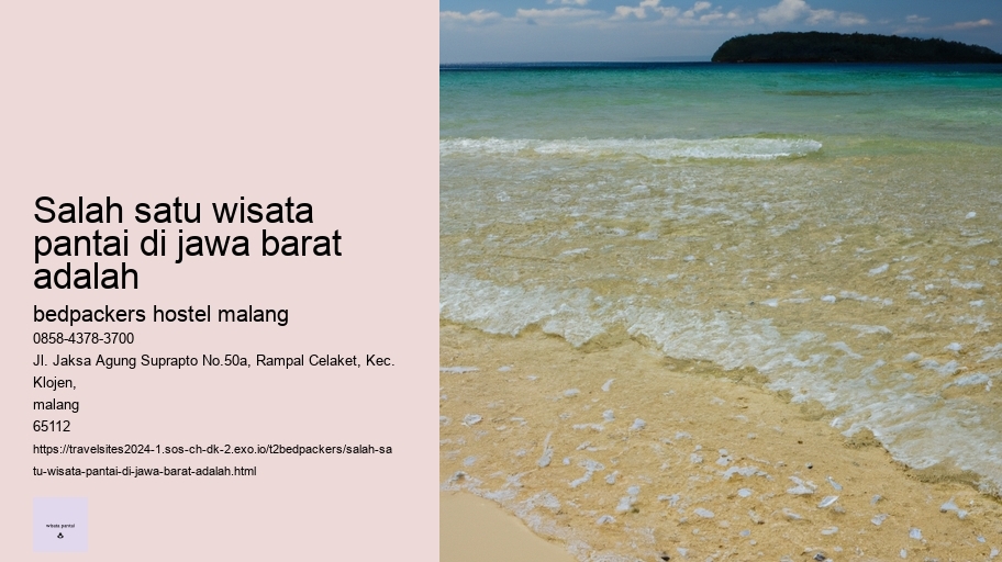 salah satu wisata pantai di jawa barat adalah